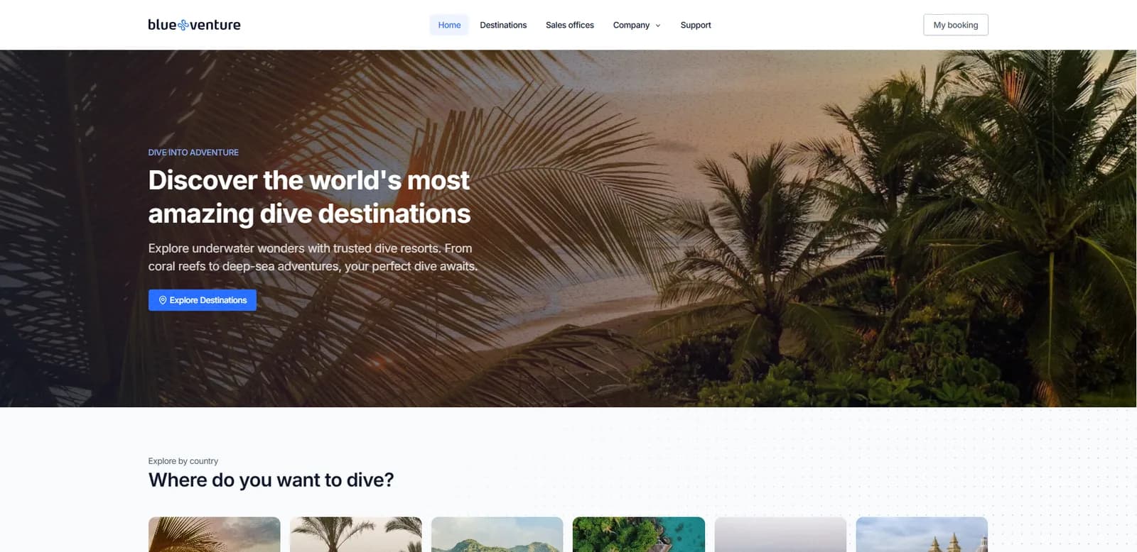 Blue Venture — Dive Travels screenshot
